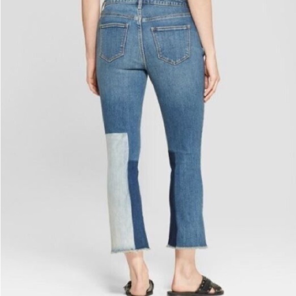 Groovy denim patchwork capris 👖 ✌️ - Picture 2 of 4